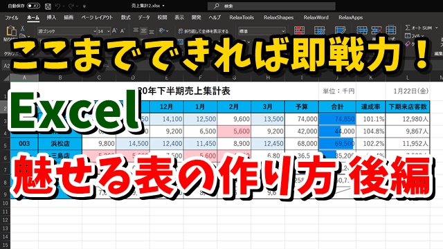 Excel　エクセル　表　データの入力規則