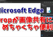 Microsoft Edgeの「Drop」機能が画像やテキストの共有にめちゃくちゃ便利！