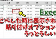 Excelでコピペした時に表示される「貼り付けオプション」を表示されないようにする