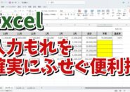 Excelで確実に入力もれをふせぐ便利技