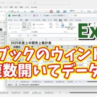 【データの比較に便利！】Excelで同じブックの別ウィンドウを一瞬で開く便利技