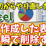Excelで一度作成した表を一瞬で削除できるちょっとした便利技