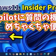 【Windows11 insider Previewでテスト実装中】「Copilotに質問」の機能が神すぎる！