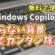 Windows Copilot超入門【45】AIでここまでできる！写真の不要部分を自然に除去！