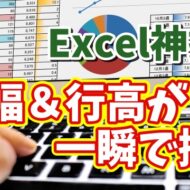 Excel神ワザ！列幅・行の高さをキーボードだけで一瞬自動調整