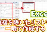 【Excel時短ワザ】重複データを一瞬で削除！効率的なリスト作成方法