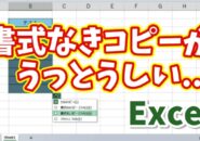 【Excel時短術】書式を崩さず同じデータを連続セルに一瞬で入力する方法